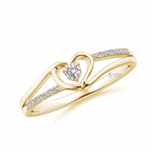 Eternal Heart Solitaire Diamond Ring