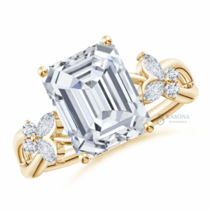 EmeraldButterfly Engagement Ring
