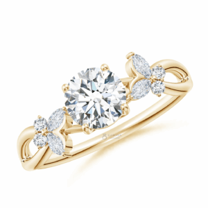 Butterfly Engagement Ring Lab-Grown Diamond