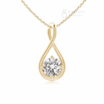 Solitaire Lab-Grown Diamond Classic Twist Pendant