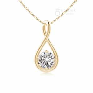 Solitaire Lab-Grown Diamond Classic Twist Pendant
